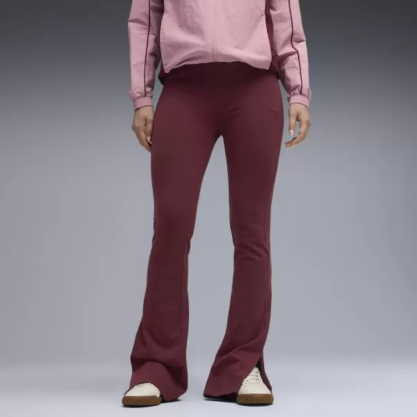  Leggings für Damen PUMA HER HIGH-WAIST FLARED LEGGINGS 68815696 RUBINROTER SCHIMMER 