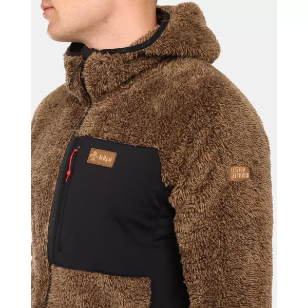  Fleece-Sweatshirt für Herren KILPI NORKA-M ZM0204KI BRAUN 