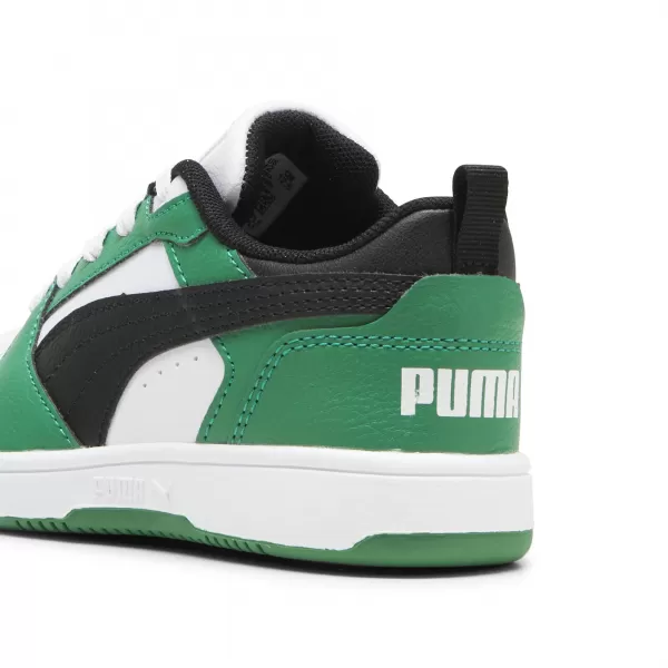  Kinderschuhe PUMA REBOUND V6 LO PS 39383405 PUMA WEIß/PUMA SCHWARZ/GRÜN 