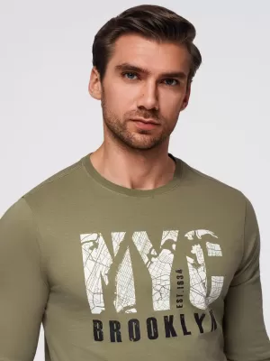 Hemd OMBRE OM-LSPT-0131 OLIVE