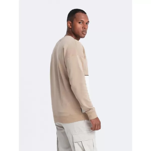  Herren-Sweatshirt OMBRE B1673 BEIGE 