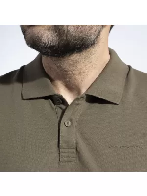 Herren-T-Shirt mit Kragen PENTAGON MOTH PIQUET POLO SHIRT K09047 WEIß