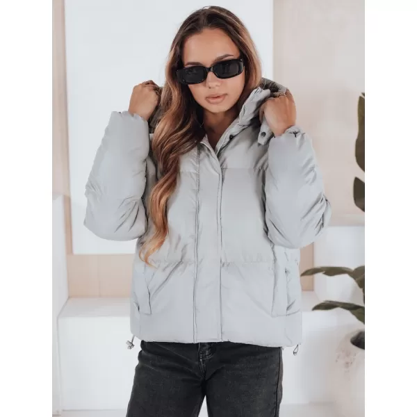  Damenjacke DSTREET COLLAR TY5190 HELLGRAU 