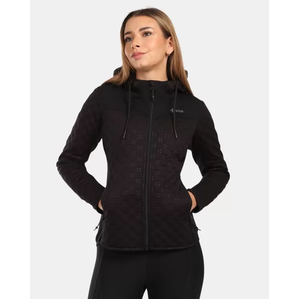  Fleece-Sweatshirt für Damen KILPI NEVIA-W ZL0212KI SCHWARZ 