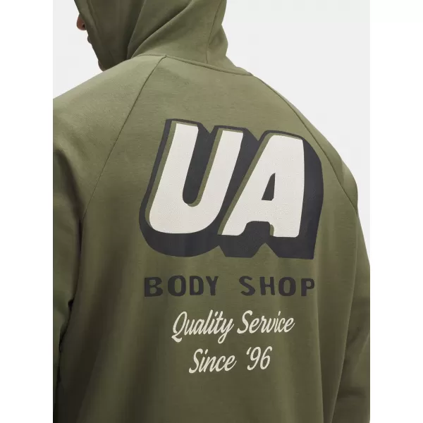  Herren-Sweatshirt UNDER ARMOUR UA RIVAL FLEECE HBR LOGO HD 6003955-390 GRÜN 