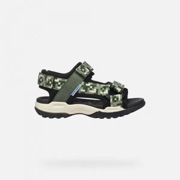  Sandalen für Jungen GEOX BOREALIS DUNKELGRÜN 