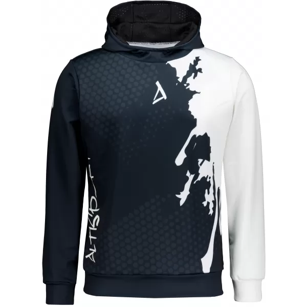  Funktionaler Sweatshirt -Premium von Männern ALTISPORT VOJ/ALM112MI01 SCHWARZ-WEIß 