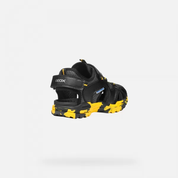  Sandalen für Jungen GEOX BOREALIS SCHWARZ 