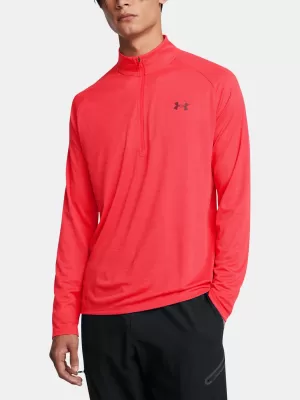 Herren-T-Shirt UNDER ARMOUR UA TECH TEXTURED 1/2 ZIP ROT