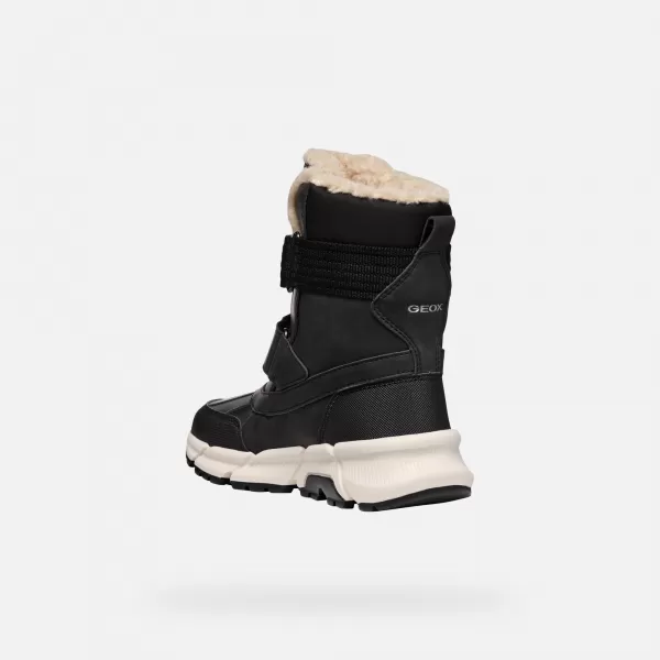  Stiefeletten für Jungen GEOX FLEXYPER PLUS J46LCF0MEFUC9999 SCHWARZ 