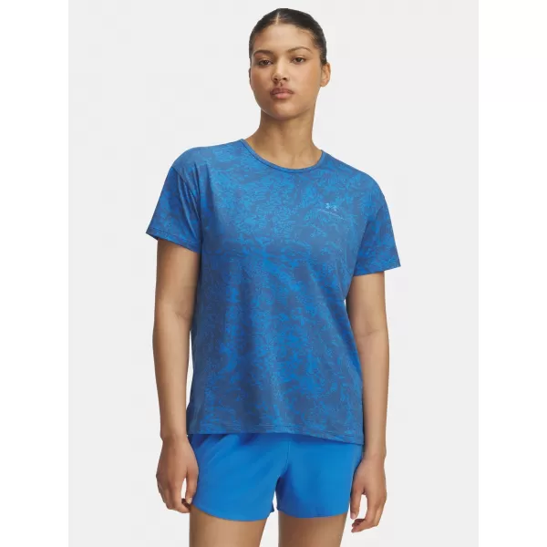  Damen-T-Shirt UNDER ARMOUR VANISH ENERGY SS 2.0 PRINT 1389222-402 BLAU 