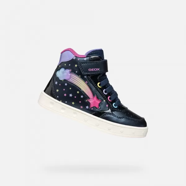  Mädchen-Sneaker GEOX SKYLIN J568WB0PVKCC4243 DUNKELBLAU 