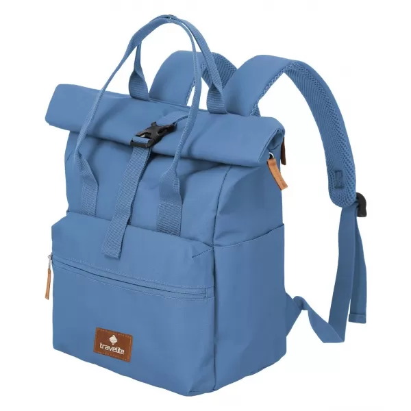  Rucksack TRAVELITE BASICS SHORT HANDLE ROLL-UP DENIM 