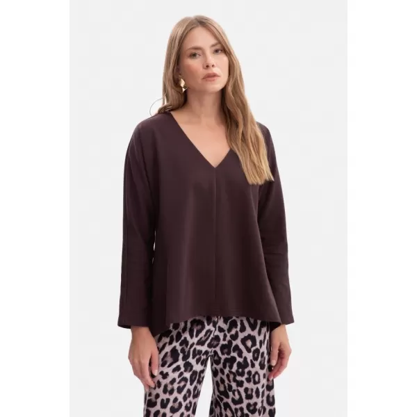  Damenbluse BEWEAR B304 DUNKLE SCHOKOLADE 