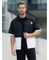Premium-Shirt für Herren ALTISPORT VOJ/ALM051KOS01 SCHWARZ UND WEIß