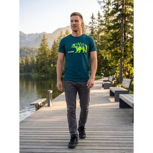  Herren t -Shirt mit kurzen Ärmeln ALTISPORT ALM193129 KEROSIN 