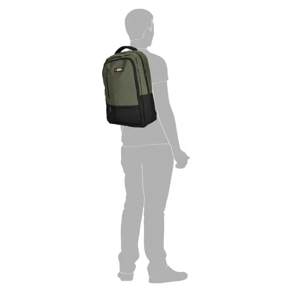  Rucksack ENRICO BENETTI HAMBURG 15 NOTEBOOK BACKPACK OLIVE 
