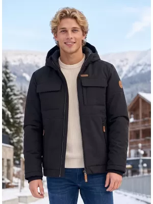 Herren-Winterjacke KIXMI VOLKER SCHWARZ