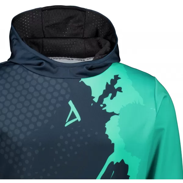  Funktionaler Sweatshirt -Premium von Männern ALTISPORT VOJ/ALM112MI01 SCHWARZ-TYRKYS 