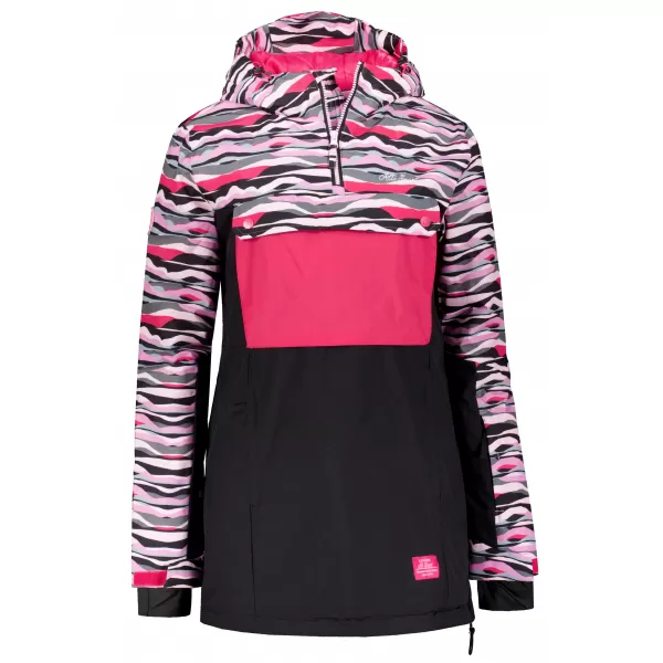  Winterjacke für Damen ALTISPORT GANICE SCHWARZ/ROSA 