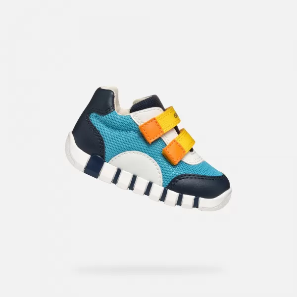  Schuhe für die ersten Schritte für Jungen GEOX IUPIDOO B3555C01454C4088 BLAU 