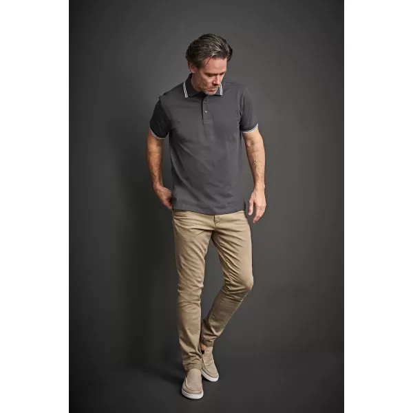  Herren-T-Shirt TEE JAYS | TJ 1407 WEIß/MARINE 