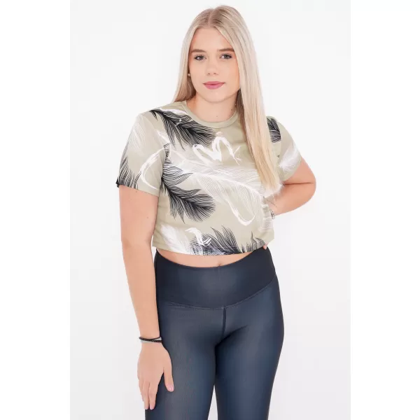  Premium-Crop-Top für Damen ALTISPORT VOJ/ALW001TR07 BRAUN 