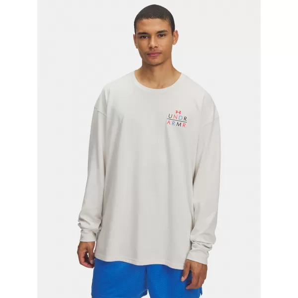  Herren-T-Shirt UNDER ARMOUR UA HWT MODERN SPORT OS LS 6004885-110 WEIß 