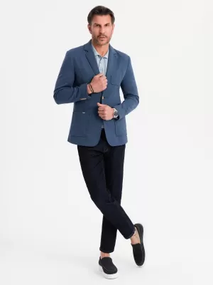 Jacke OMBRE OM-BLZB-0101 DUNKELBLAU