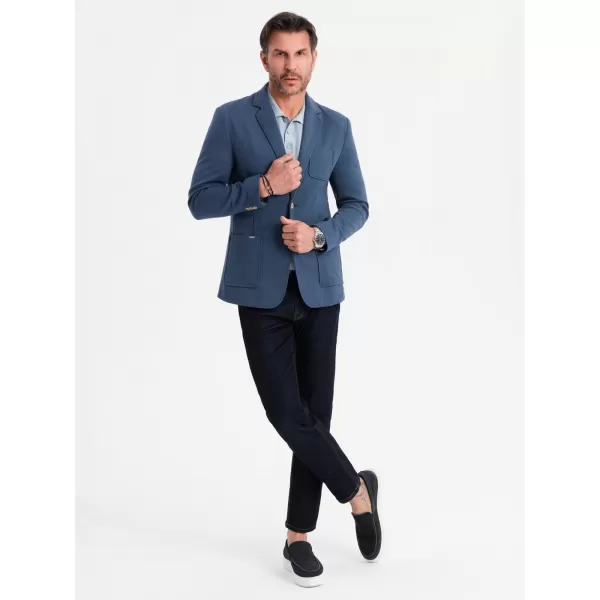  Jacke OMBRE OM-BLZB-0101 DUNKELBLAU 