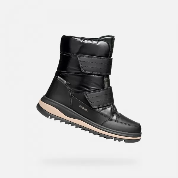  Winterstiefel für Mädchen GEOX ADELHIDE AB J56EWA0LVNFC9999 SCHWARZ 