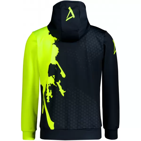  Funktionaler Sweatshirt -Premium von Männern ALTISPORT VOJ/ALM112MI01 SCHWARZFLUO GELB 