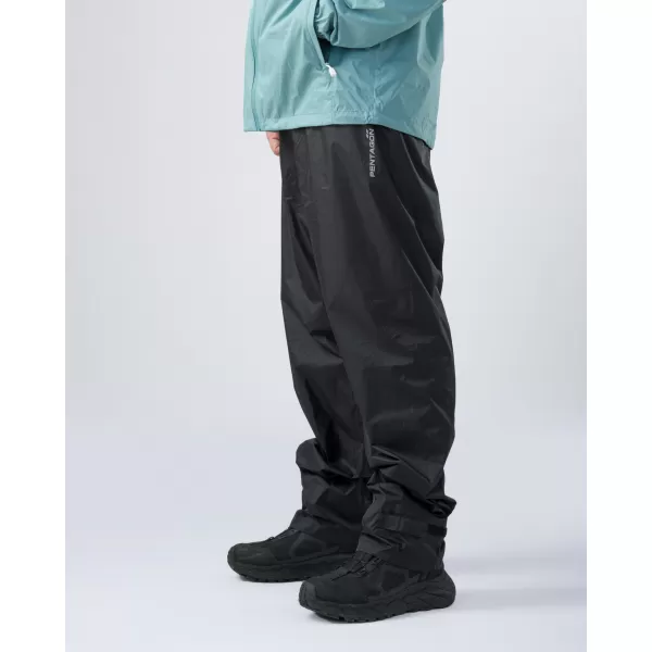  Hose PENTAGON CLOUDBURST PACKABLE UNISEX RAIN PANTS K07021 SCHWARZ 