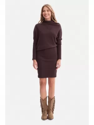 Kleid BEWEAR B309 DUNKLE SCHOKOLADE