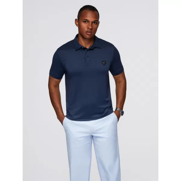  Herren t -Shirt mit einem Kragen OMBRE OM-POSS-0150 MARINEBLAU 