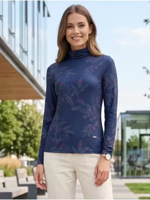 Damen-T-Shirt ALTISPORT GERDA DUNKELBLAU