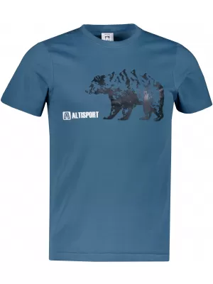 Herren t -Shirt mit kurzen Ärmeln ALTISPORT ALM193129 DENIM