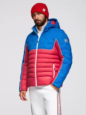 Jacke OMBRE OM-JALP-0206 BLAU UND ROT