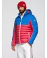 Jacke OMBRE OM-JALP-0206 BLAU UND ROT
