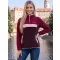 Fleece-Sweatshirt für Damen ALTISPORT GEMMY BURGUND
