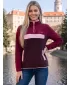 Fleece-Sweatshirt für Damen ALTISPORT GEMMY BURGUND