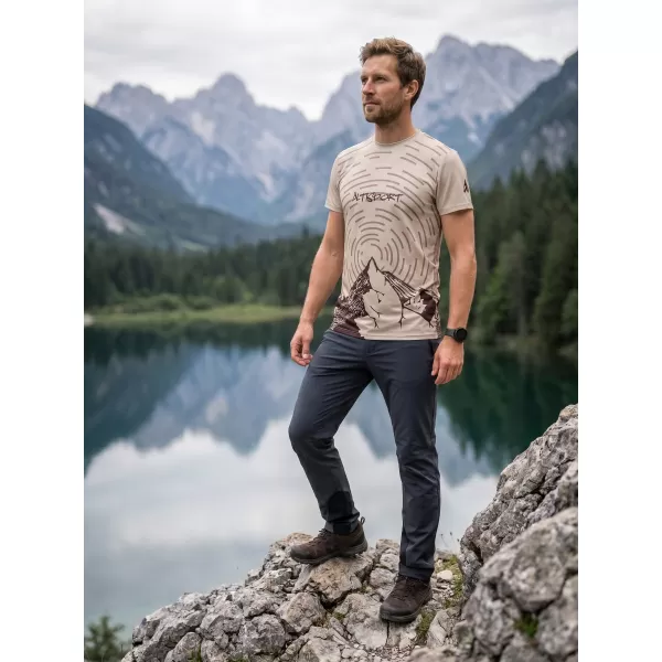  Herren Freizeithemd Premium ALTISPORT VOJ/ALM121TR06 BEIGE 