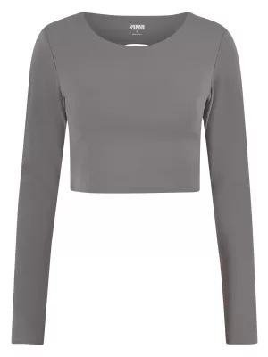 Damen-T-Shirt URBAN CLASSICS TB7807 SENIOR GRAU