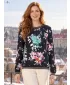Damen-T-Shirt ALTISPORT GAIA SCHWARZ