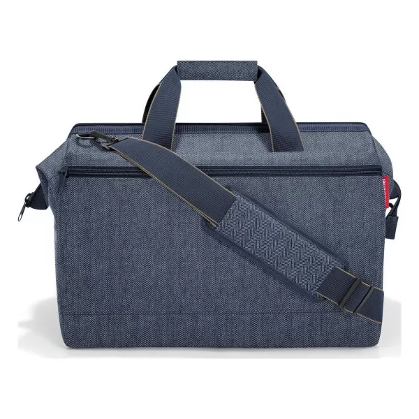  Tasche REISENTHEL ALLROUNDER L POCKET FISCHGRÄTENMUSTER DUNKELBLAU 