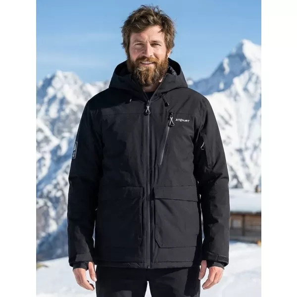  Herren-Winterjacke ALTISPORT GAL SCHWARZ 