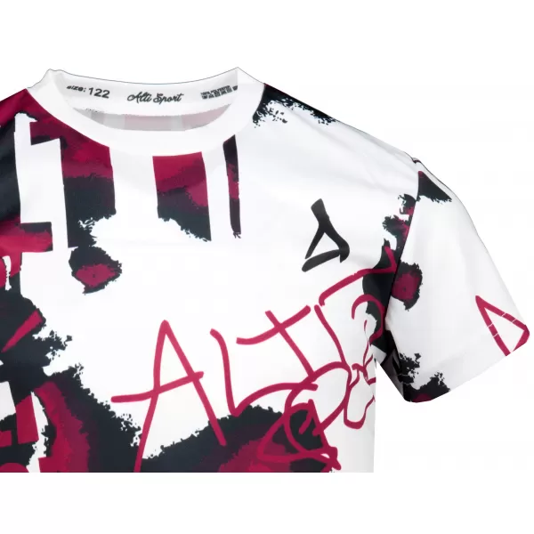  Funktionaler t -Shirt -Prämie von Kindern ALTISPORT VOJ/ALK076TR01 WEIß/WEIN 