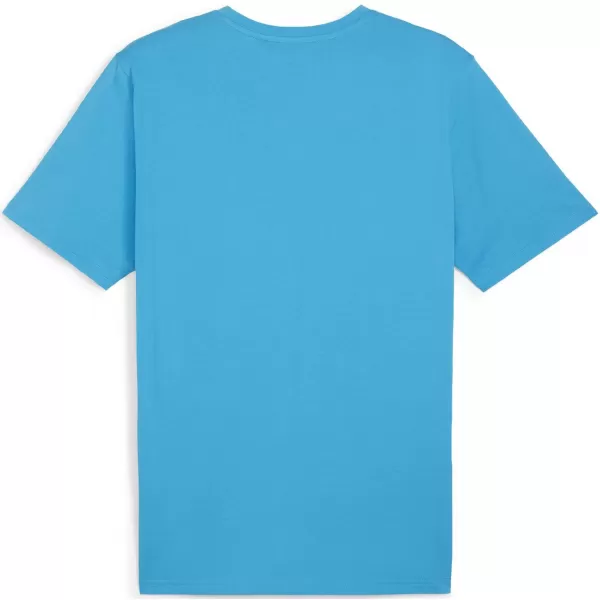  Herren -Trikot PUMA TEAMRISE LOGO JERSEY COTTON 658705_02 SPEED BLUE/ GESCHWINDIGKEIT BLAU/PUMA WEIß 