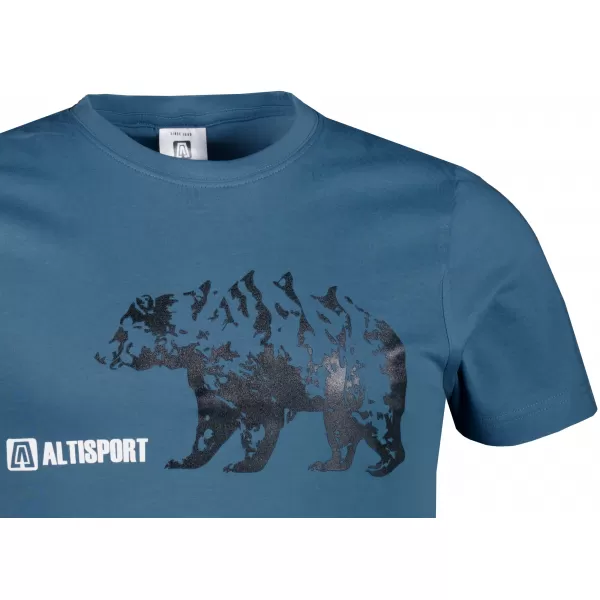  Herren t -Shirt mit kurzen Ärmeln ALTISPORT ALM193129 DENIM 
