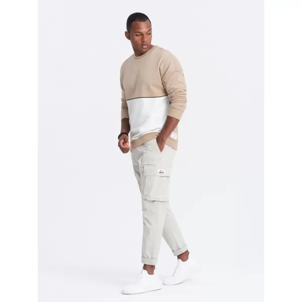  Herren-Sweatshirt OMBRE B1673 BEIGE 
